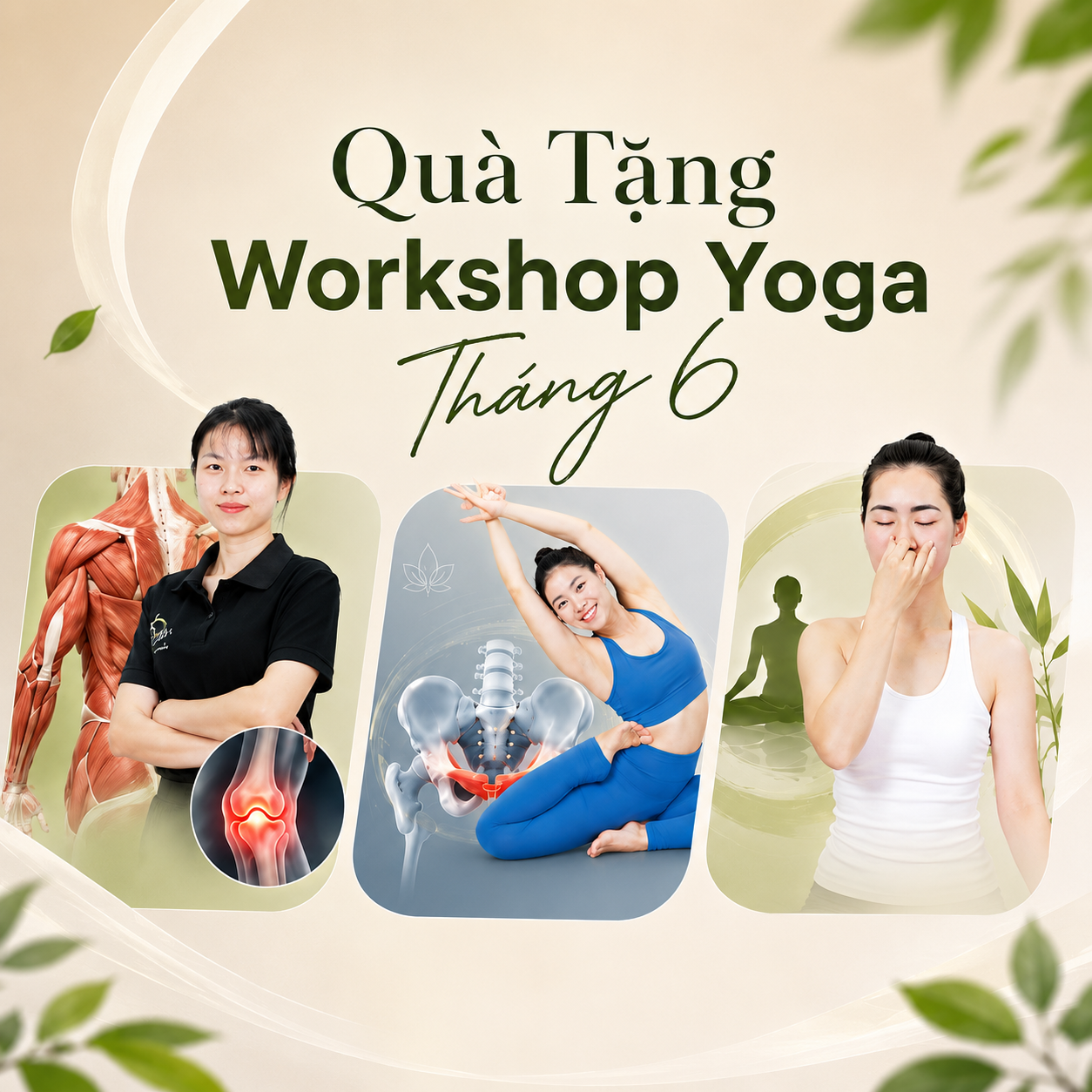3 Chuyên Đề Yoga Miễn Phí Tháng 6: Mạc Cơ, Cơ Sàn Chậu Và Hơi Thở